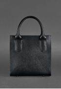 Фото Кожаная женская сумка-кроссбоди черная Blackwood