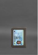 Фото Кожаная обложка для водительского удостоверения, ID и пластиковых карт 2.0 коричневая (BN-KK-2-choko)