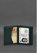 Фото Кожаная обложка для водительского удостоверения, ID и пластиковых карт 2.0 коричневая (BN-KK-2-choko)
