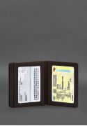 Фото Шкіряна обкладинка для посвідчення водія, ID і пластикових карток 2.0 коричнева (BN-KK-2-choko)