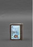 Фото Кожаная обложка для водительского удостоверения, ID и пластиковых карт 2.0 темно-бежевый (BN-KK-2-beige)