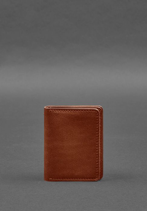 Кожаная обложка для водительского удостоверения, ID и пластиковых карт 2.0 светло-коричневая