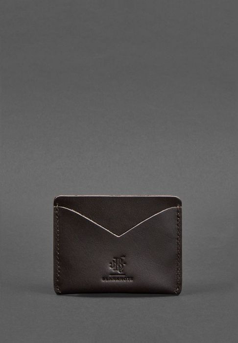 Кожаная визитница 5.0 коричневая