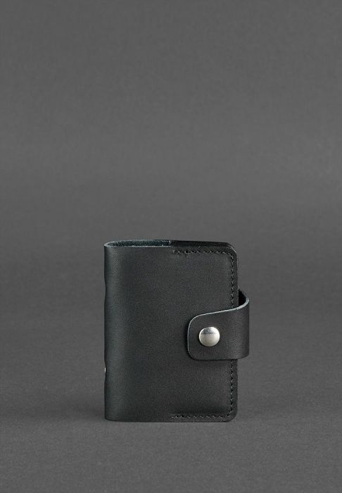 Кожаный кард-кейс 7.1 (Книжечка) черный