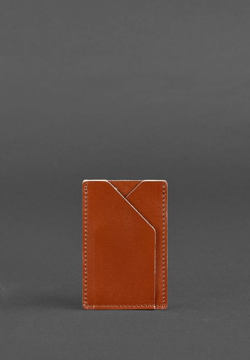 Кожаный кард-кейс 8.0 светло-коричневый