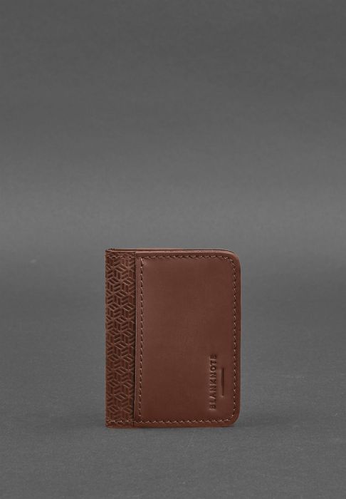 Фото Обкладинка для водійських прав 4.0 Карбон Горіх - коричнева