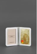 Фото Женская кожаная обложка для ID-паспорта и водительских прав 4.0 Белая