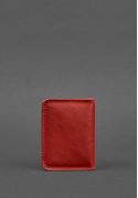 Фото Женская кожаная обложка для ID-паспорта и водительских прав 4.0 красная BlankNote (BN-KK-4-red) 