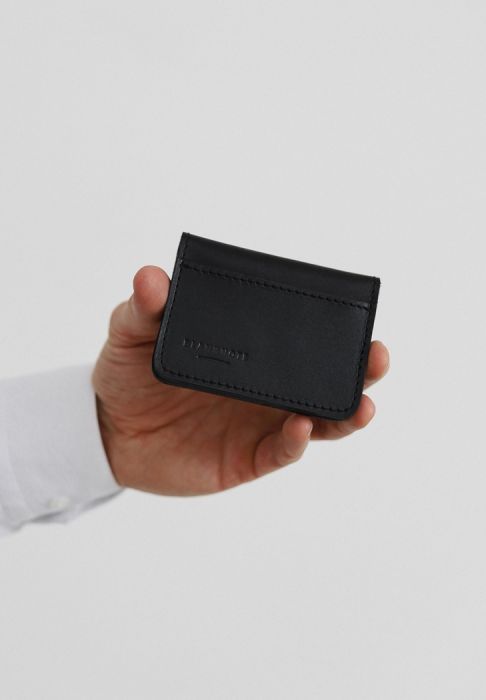 Кожаная обложка для ID-паспорта и водительских прав 4.0 черная