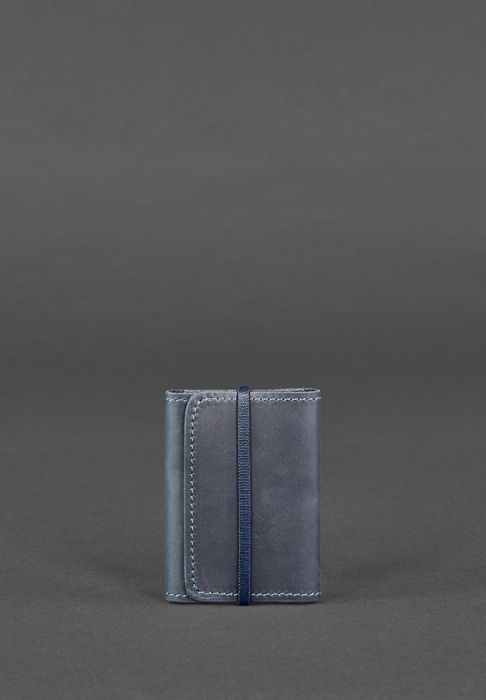 Кожаный кард-кейс 1.1 синий