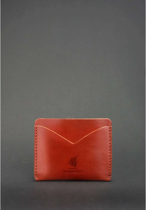 Шкіряна візитниця 5.0 світло-коричнева