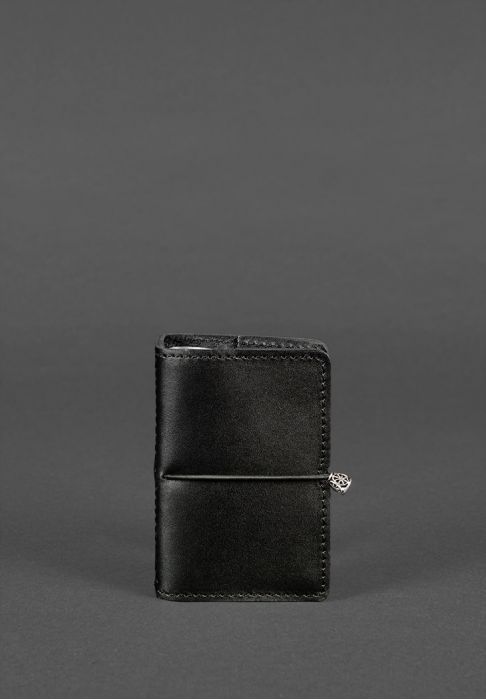 Кожаный кард-кейс 7.0 угольно-черный