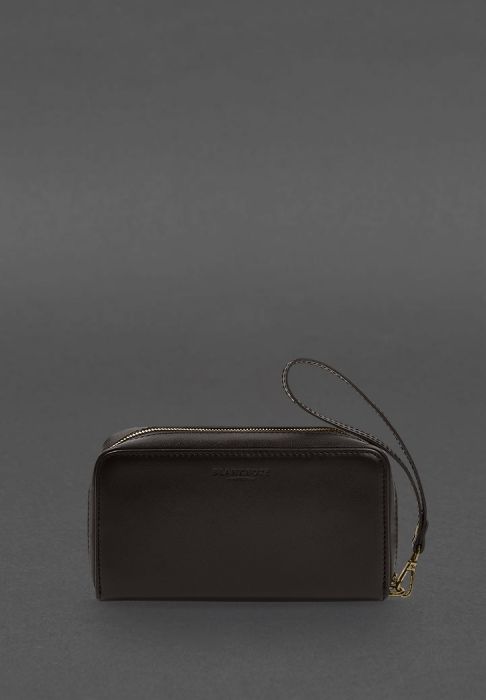 Фото Кожаный клатч-купюрник 4.0 темно-коричневый краст (BN-KLATCH-4-choko)