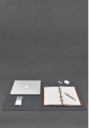 Фото Коврик для рабочего стола 2.0 двухсторонний темно-коричневый (BN-BV-2-choko-felt-d)
