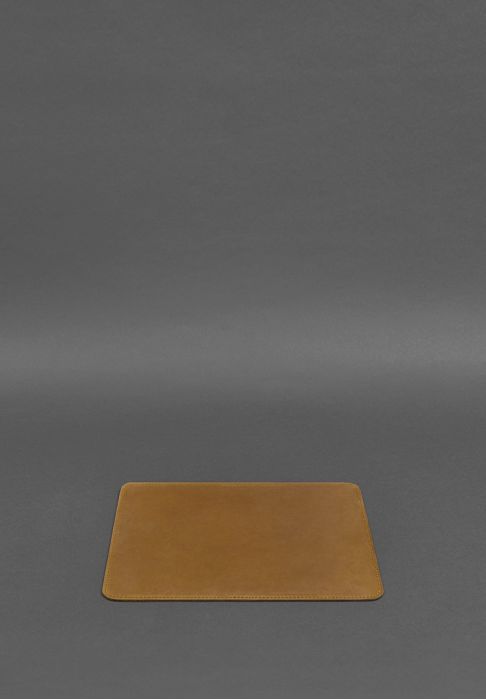 Коврик для мышки из натуральной кожи 1.0 желтый Crazy Horse