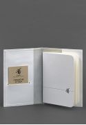 Фото Кожаная обложка для паспорта и военного билета 1.2 белая BlankNote (BN-OP-1-2-light) 