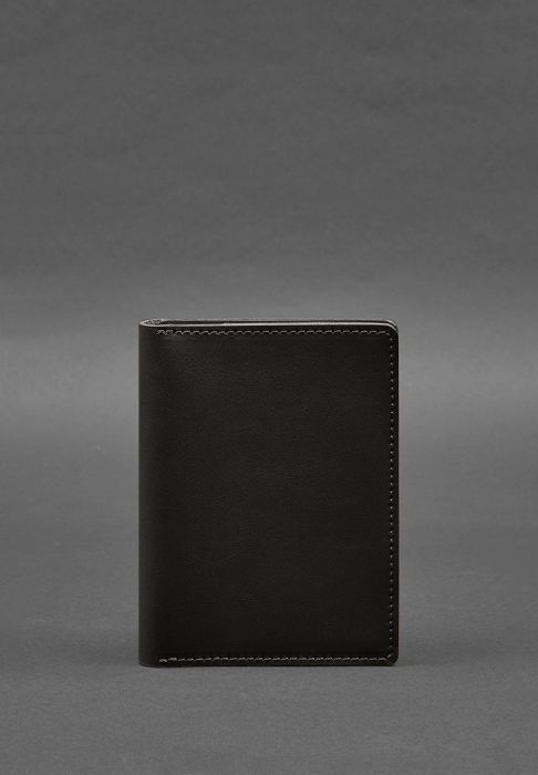 Кожаная обложка-органайзер для документов 6.1 темно-коричневый краст