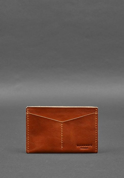 Кожаная обложка-органайзер для документов 6.2 светло-коричневый краст