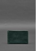 Фото Кожаная обложка-органайзер для документов 6.2 зеленый краст (BN-OP-6-2-malachite)