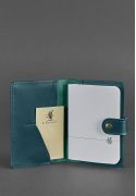 Фото Кожаная обложка для паспорта 3.0 зеленая