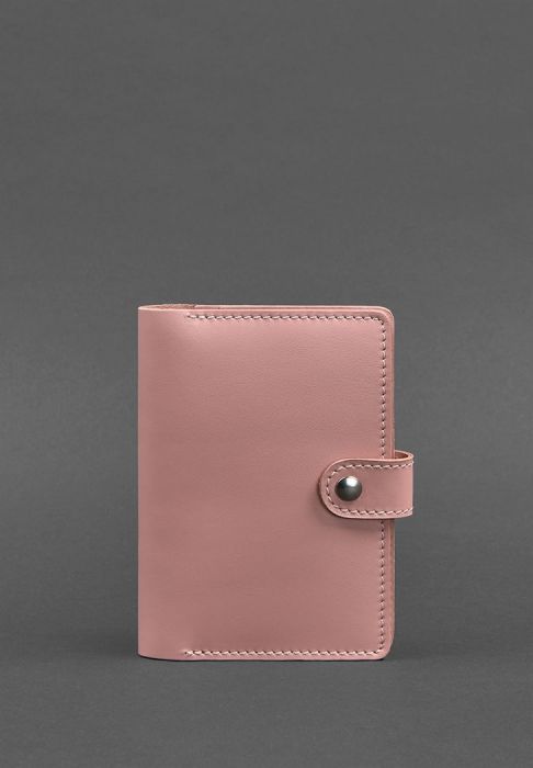 Шкіряна обкладинка для паспорта 3.0 рожева