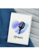 Фото Обкладинка для паспорта I love music + блокнотик