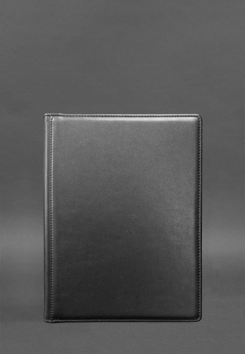 Фото Кожаная папка для документов на подпись черная (BN-DC-3-g)