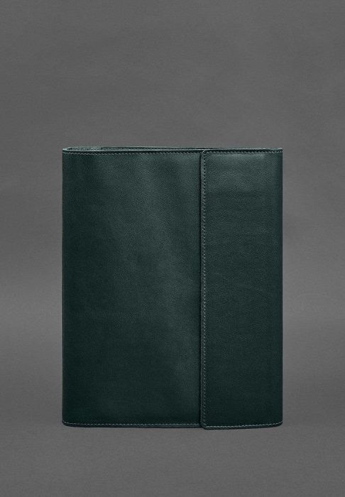 Фото Кожаная папка для документов "Семейная" А4 Зеленая (BN-DC-4-malachite)