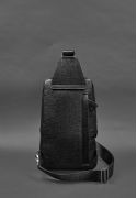 Фото Шкіряний чоловічий рюкзак (сумка-слінг) на одне плече Брутал Blackwood чорний (BN-BAG-48-bw)