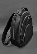 Фото Кожаный рюкзак черный краст (BN-BAG-49-g)