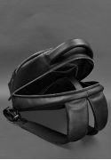 Фото Шкіряний рюкзак чорний краст (BN-BAG-49-g)