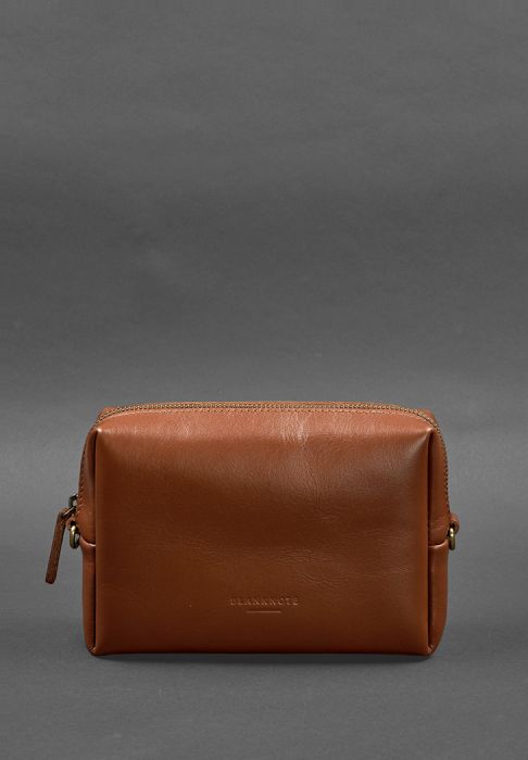 Кожаная косметичка-несессер 3.0 Светло-коричневый Краст