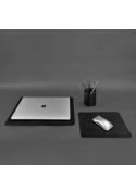 Фото Набор для рабочего стола из натуральной кожи 1.0 черный краст (BN-set-1-g)