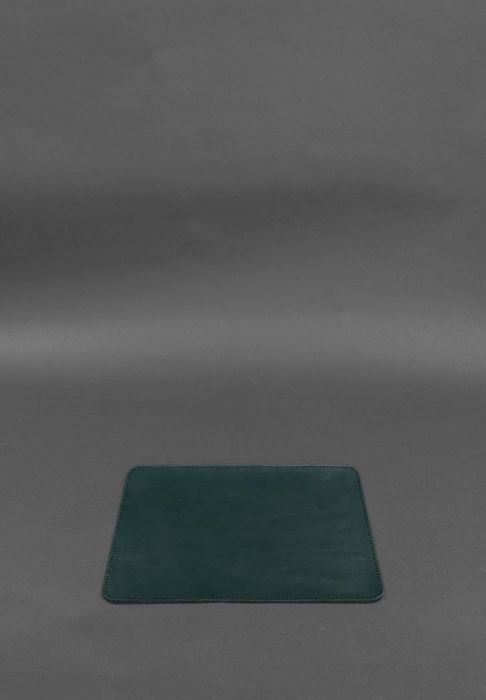 Фото Килимок для мишки з натуральної шкіри 1.0 зелений краст (BN-MP-malachite)