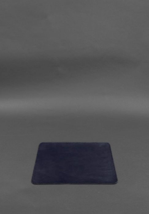 Фото Коврик для мышки из натуральной кожи 1.0 темно-синий краст (BN-MP-navy-blue)