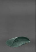 Фото Кожаный чехол для очков с клапаном на резинке Зеленый Crazy Horse (BN-GC-24-1-iz)