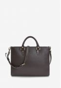 Фото Женская кожаная сумка Fancy A4 коричневая краст (TW-Fency-A4-brown)