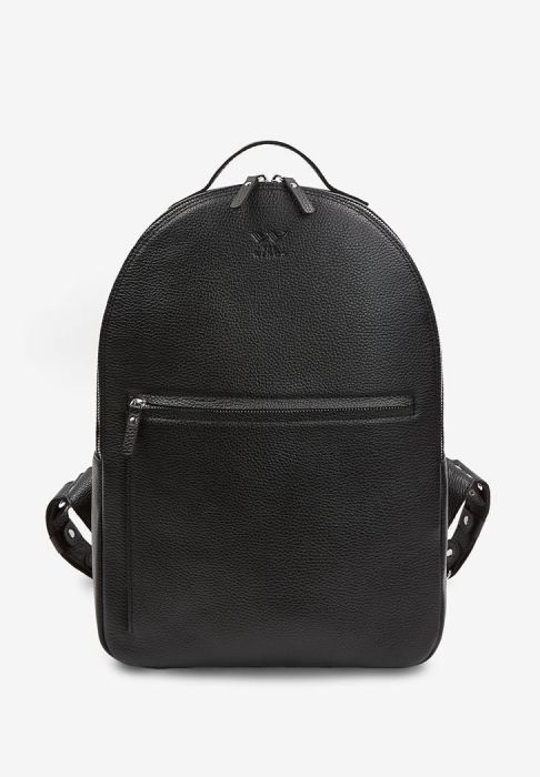 Фото Кожаный рюкзак Groove L черный флотар (TW-Groove-L-black-flo)