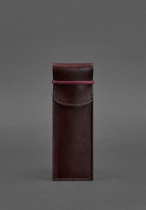 Шкіряний чохол для ручок 1.0 бордовий (BN-CR-1-vin) - фото