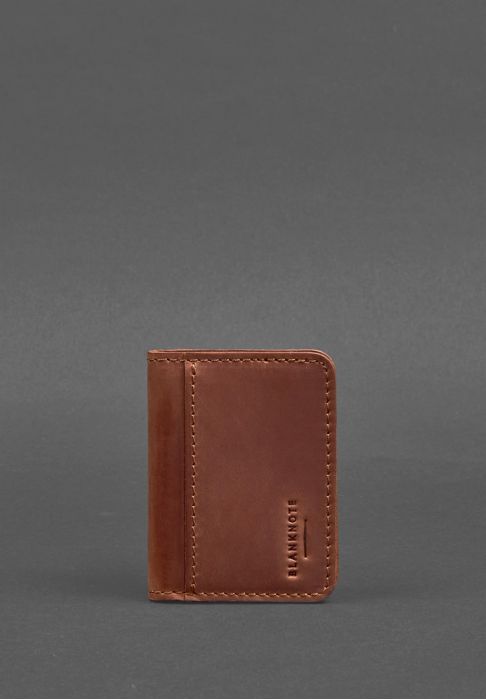 Кожаная обложка для ID-паспорта и водительских прав 4.0 светло-коричневая