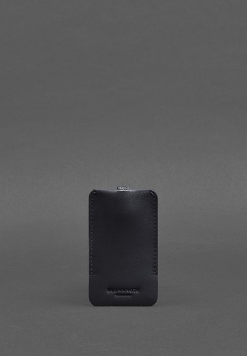 Кожаная ключница 1.0 темно-синий Краст