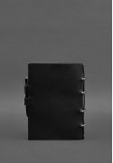 Шкіряний блокнот з датованим блоком (Софт-бук) 9.1 чорний (BN-SB-9-1-g) - фото