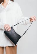 Жіноча шкіряна сумка Sally чорна (TW-Sally-black) - фото