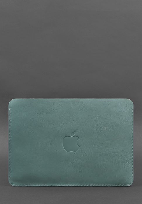 Чехол из натуральной кожи для MacBook 13 дюйм Бирюзовый