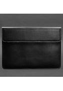 Фото Кожаный чехол-конверт на магнитах для MacBook 15 дюйм Черный (BN-GC-11-g)