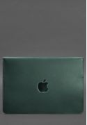 Фото Кожаный чехол-конверт на магнитах для MacBook 15 дюйм Зеленый Crazy Horse (BN-GC-11-iz)