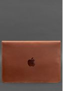Фото Кожаный чехол-конверт на магнитах для MacBook Air/Pro 16'' Светло-коричневый