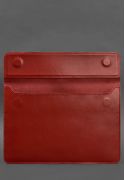 Фото Кожаный чехол-конверт на магнитах для ноутбука Универсальный Красный (BN-GC-25-red)