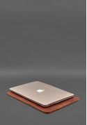 Фото Лоскутный чехол из натуральной кожи для MacBook 13 дюйм Светло-коричневый Crazy Horse (BN-GC-21-k-kr)
