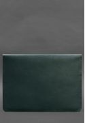 Фото Кожаный чехол-конверт на магнитах для ноутбука Универсальный Зеленый (BN-GC-25-malachite)
